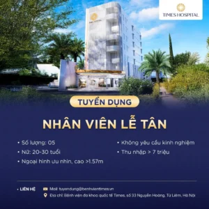 Tuyển dụng nhân viên lễ tân