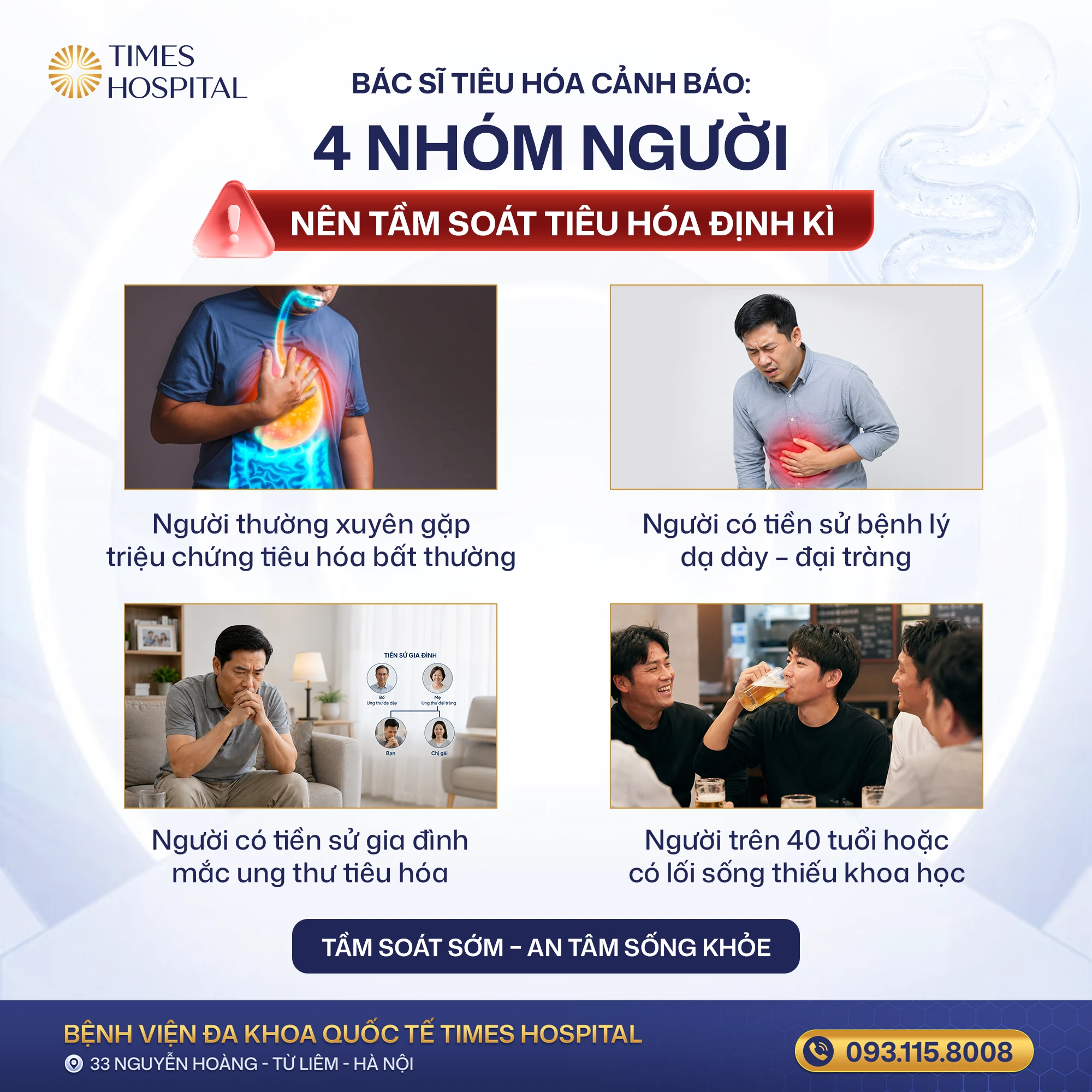 Bác sĩ tiêu hóa cảnh báo: 4 nhóm người nên nội soi tiêu hóa sớm để tầm soát ung thư