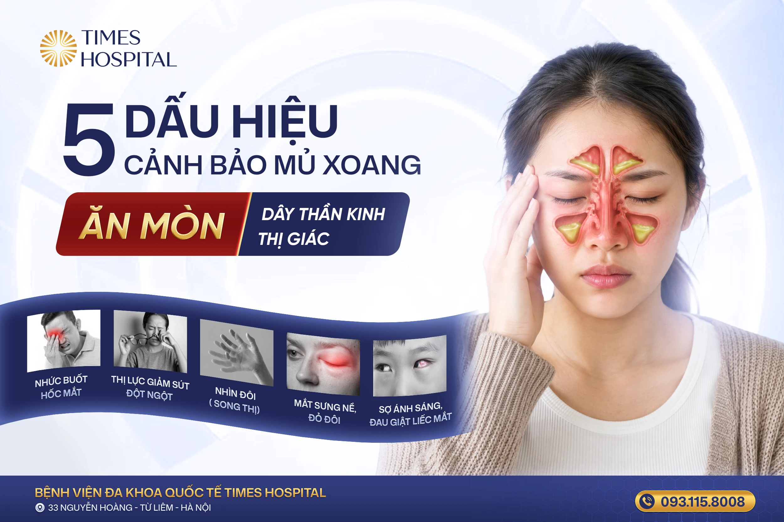 Viêm xoang có ảnh hưởng đến thị giác không? 5 dấu hiệu cần đi khám sớm