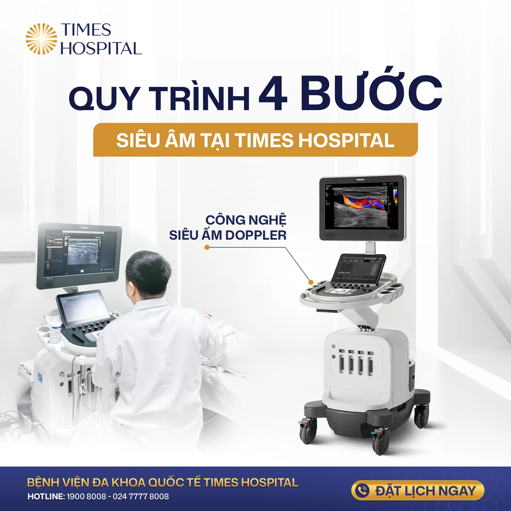 Quy trình siêu âm tổng quát gồm những bước nào? Công nghệ siêu âm Doppler hỗ trợ phát hiện sớm bất thường