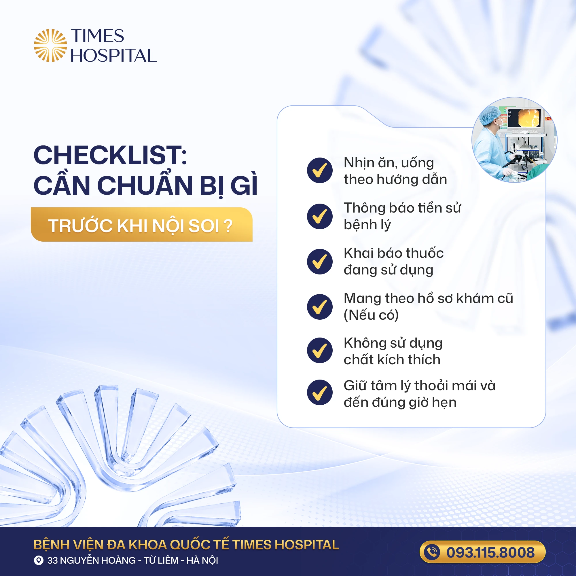 Checklist: Khách hàng cần chuẩn bị gì trước khi nội soi?