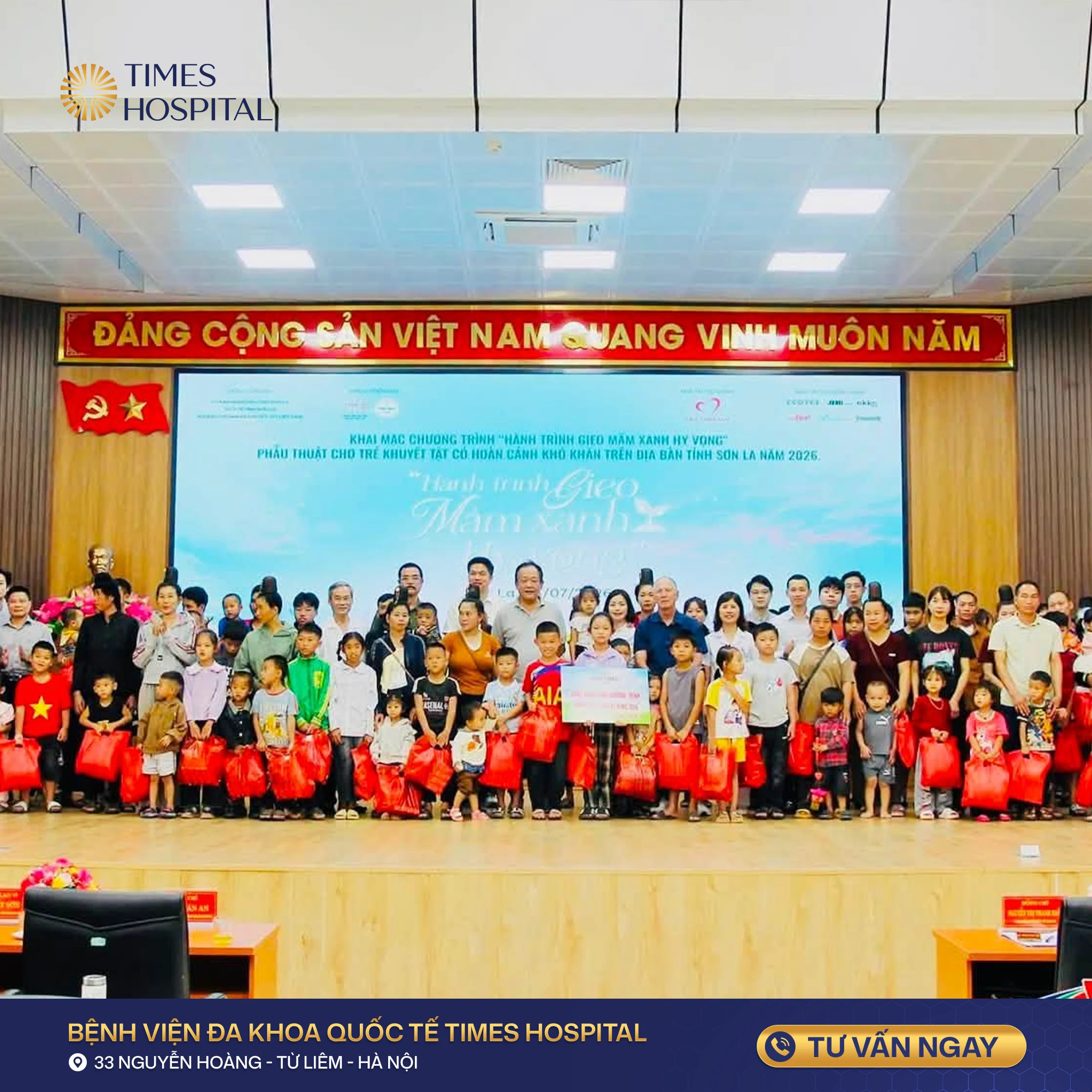 Times Hospital đồng hành cùng chương trình “Hành trình gieo mầm xanh hy vọng” – Lan tỏa yêu thương đến trẻ em vùng cao Sơn La